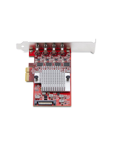 StarTech.com Scheda PCIe USB-C a 4 Porte, USB 3.2 10Gbps, Scheda di Espansione PCI Express USB Type-C con 4 Controller USB Indip