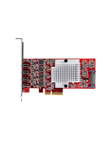 StarTech.com Scheda PCIe USB-C a 4 Porte, USB 3.2 10Gbps, Scheda di Espansione PCI Express USB Type-C con 4 Controller USB Indip