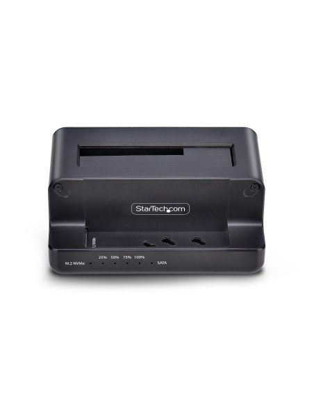 StarTech.com Duplicatore di Unità da M.2 NVMe a 2.5/3.5 SATA, Clonatore Autonomo Bidirezionale a Doppio Slot SSD da NVMe a SATA StarTech.com Duplicatore di Unità da M.2 NVMe a 2.5/3.5 SATA, Clonatore Autonomo Bidirezionale a Doppio Slot SSD da NVMe a SATA