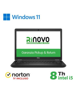 NB DELL REFURBISHED LATITUDE 5490 RN42532315 14" i5-8x00U 16GB SSD NEW 256GB W11P + NORTON GRADO A