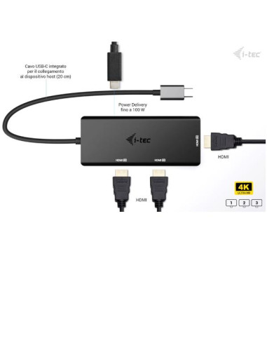 USB-C TRIPLE 4K HDMI VIDEO ADPT. PD