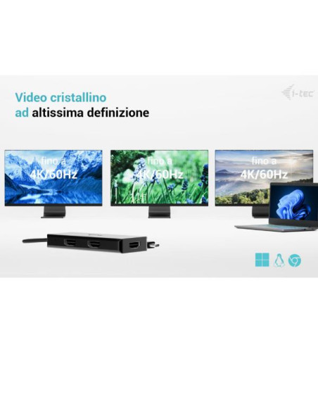 USB-C TRIPLE 4K HDMI VIDEO ADPT. PD