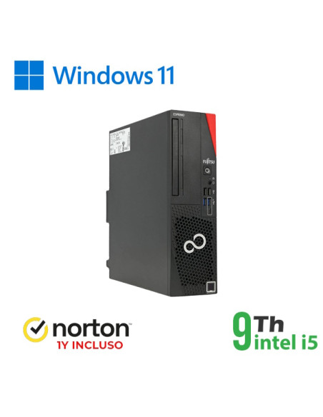 RINOVO  FUJITSU PC SFF REFURBISHED ESPRIMO E588 i5-9X00 DDR4 8GB 256GB WIN 11 PRO NO DVD GRADE A 1Y