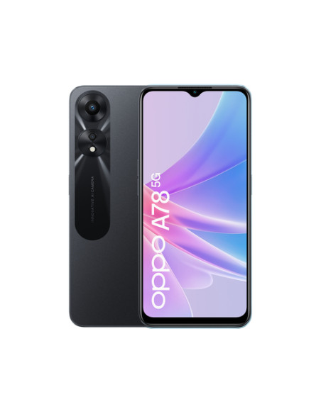 OPPO A78 5G 16,7 cm (6.56") Doppia SIM USB tipo-C 8 GB 128 GB 5000 mAh Nero OPPO A78 5G 16,7 cm (6.56") Doppia SIM USB tipo-C 8 GB 128 GB 5000 mAh Nero