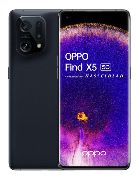 OPPO Find X5 16,6 cm (6.55") Doppia SIM Android 12 5G USB tipo-C 8 GB 256 GB 4800 mAh Nero OPPO Find X5 16,6 cm (6.55") Doppia SIM Android 12 5G USB tipo-C 8 GB 256 GB 4800 mAh Nero