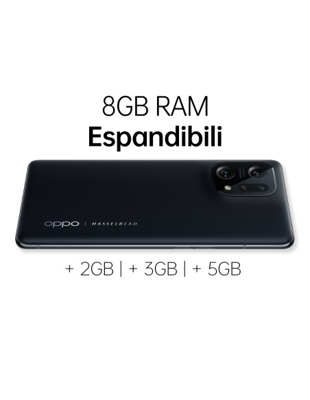 OPPO Find X5 16,6 cm (6.55") Doppia SIM Android 12 5G USB tipo-C 8 GB 256 GB 4800 mAh Nero OPPO Find X5 16,6 cm (6.55") Doppia SIM Android 12 5G USB tipo-C 8 GB 256 GB 4800 mAh Nero
