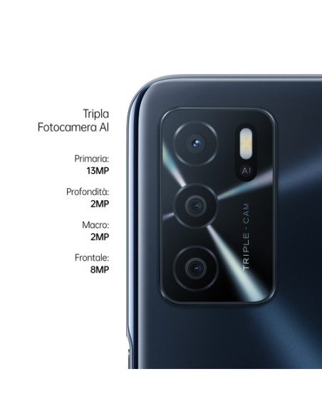OPPO A16s 16,6 cm (6.52") Doppia SIM Android 11 4G USB tipo-C 4 GB 64 GB 5000 mAh Nero OPPO A16s 16,6 cm (6.52") Doppia SIM Android 11 4G USB tipo-C 4 GB 64 GB 5000 mAh Nero