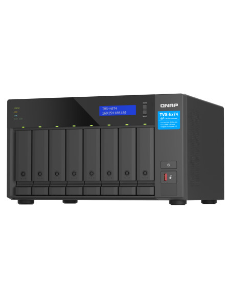 QNAP TVS-h874X NAS Tower Intel® Core™ i9 64 GB DDR4 0 TB QuTS hero Nero