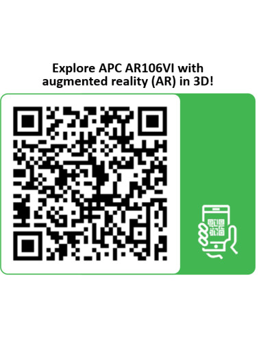 APC AR106VI rack 6U Da parete Nero