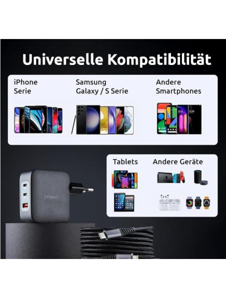 POWER ADAPTER 3 USB-C+1 USB A 100W