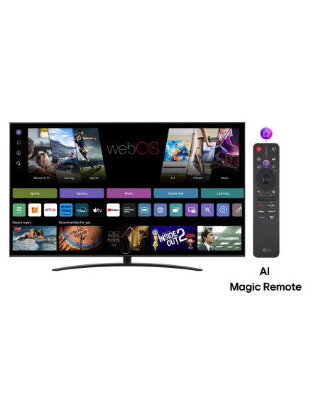 LG NanoCell AI 86NANO81A3A TV 2,18 m (86") 4K Ultra HD Smart TV Wi-Fi Nero LG NanoCell AI 86NANO81A3A TV 2,18 m (86") 4K Ultra HD Smart TV Wi-Fi Nero