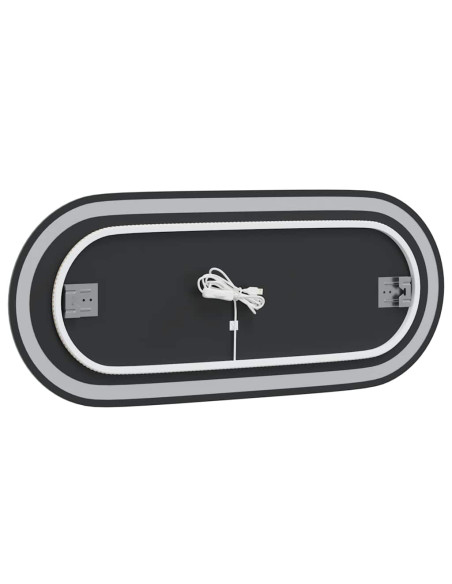 Specchio da Bagno LED 90x40 cm Ovale