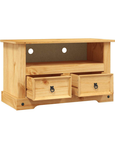 Mobile Porta TV Legno Pino Messicano Corona Range 91x43x56 cm