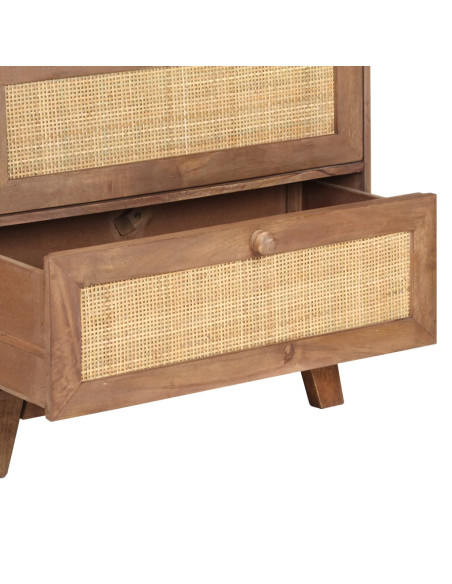 Credenza 61x35x76 cm in Legno Massello di Mango