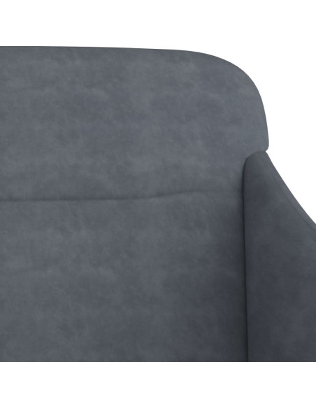 Panca Grigio Scuro 110x76x80 cm in Velluto