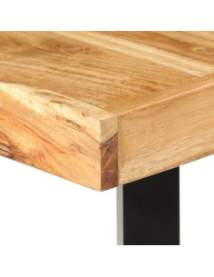 Set da Bar 9 pz in Legno Massello di Acacia e Legno di Recupero