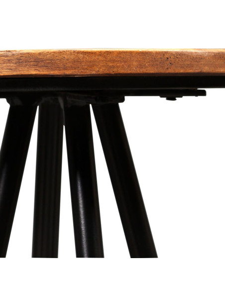 Set da Bar 9 pz in Legno Massello di Acacia e Legno di Recupero