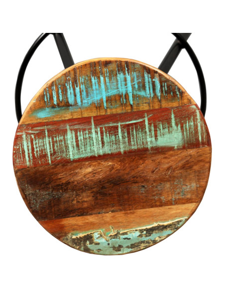 Set da Bar 9 pz in Legno Massello di Acacia e Legno di Recupero