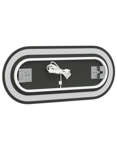 Specchio da Bagno LED 70x30 cm Ovale