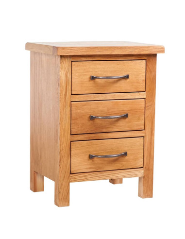 Comodini 2 pz 40x30x54 cm in Legno Massello di Rovere