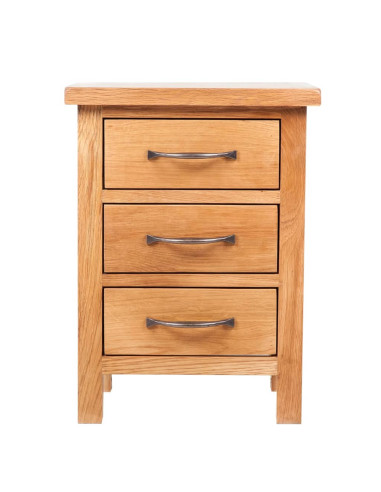 Comodini 2 pz 40x30x54 cm in Legno Massello di Rovere