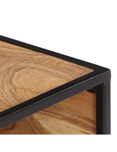 Tavolino da Salotto 70x70x32 cm in Legno Massello d'Acacia