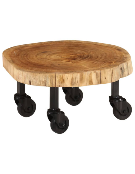 Tavolino da Salotto in Legno Massello di Acacia 60x55x25 cm Tavolino da Salotto in Legno Massello di Acacia 60x55x25 cm