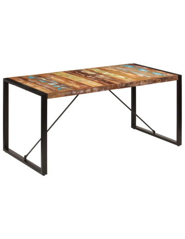 Tavolo da Pranzo 160x80x75 cm in Legno Massello di Recupero