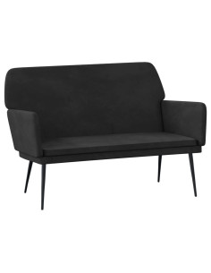Panca Nera 108x79x79 cm in Velluto