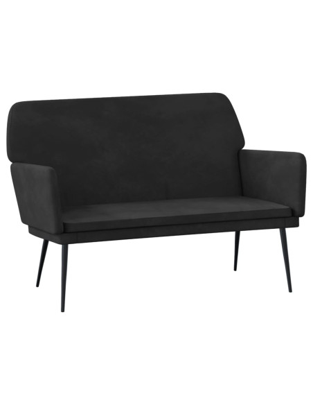 Panca Nera 108x79x79 cm in Velluto