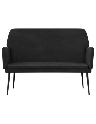 Panca Nera 108x79x79 cm in Velluto