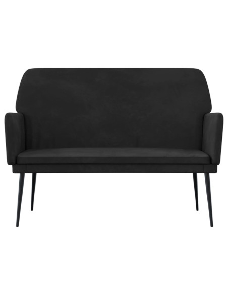 Panca Nera 108x79x79 cm in Velluto