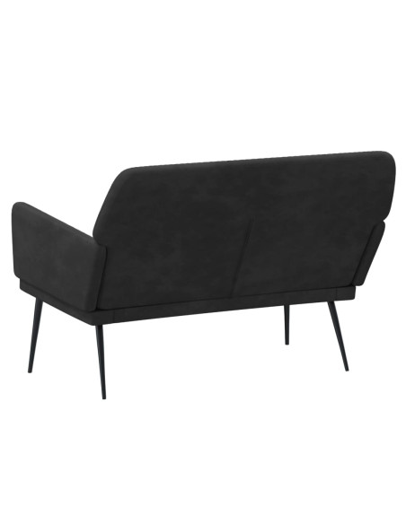 Panca Nera 108x79x79 cm in Velluto