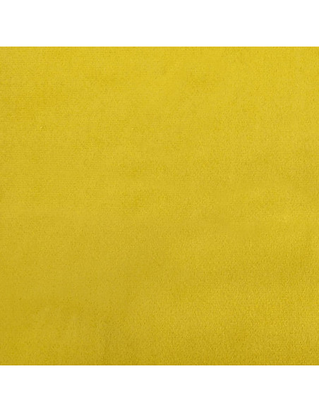 Divano Letto Estraibile con Materassi Giallo 100x200 cm Velluto Divano Letto Estraibile con Materassi Giallo 100x200 cm Velluto