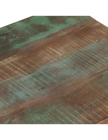 Tavolino con Ruote 40x40x42 cm in Legno Massello di Recupero Tavolino con Ruote 40x40x42 cm in Legno Massello di Recupero