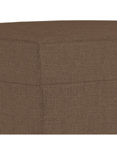 Set di Divani 4 pz con Cuscini Marrone in Tessuto 2