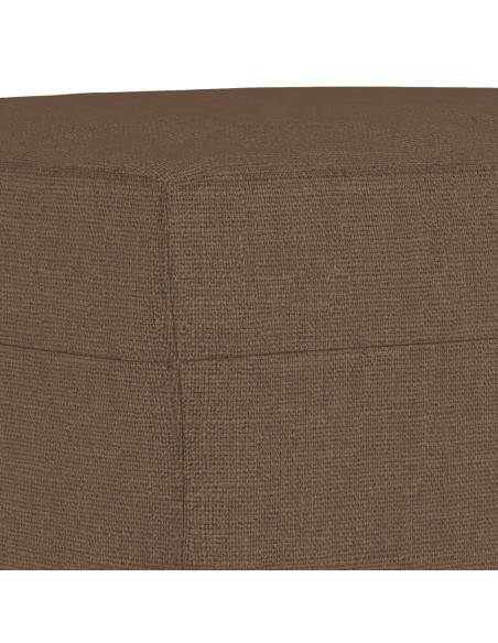 Set di Divani 4 pz con Cuscini Marrone in Tessuto Set di Divani 4 pz con Cuscini Marrone in Tessuto