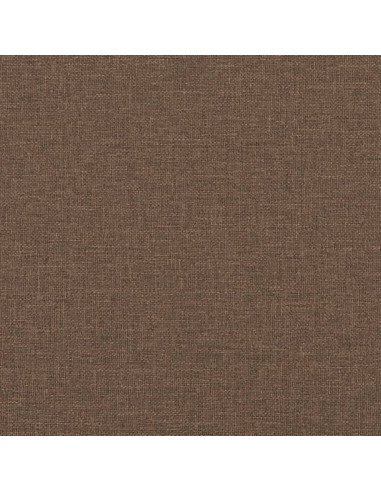 Set di Divani 4 pz con Cuscini Marrone in Tessuto