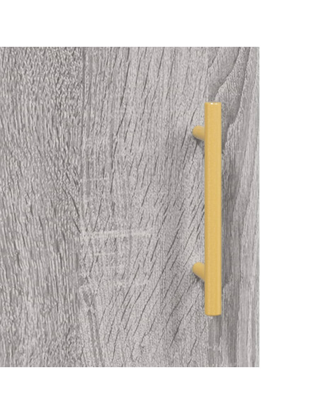 Credenza Grigio Sonoma 69,5x34x180 cm in Legno Multistrato