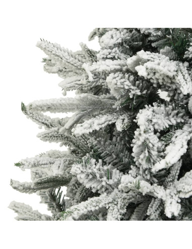 Albero di Natale Artificiale con Neve Verde 240 cm in PVC e PE