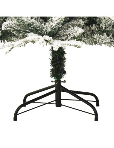 Albero di Natale Artificiale con Neve Verde 240 cm in PVC e PE