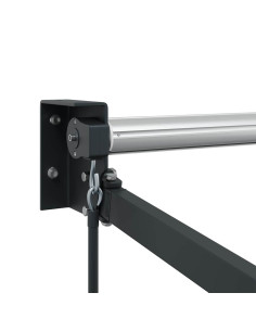 Tenda da Sole Antracite 4 × 3 m Metallo 2