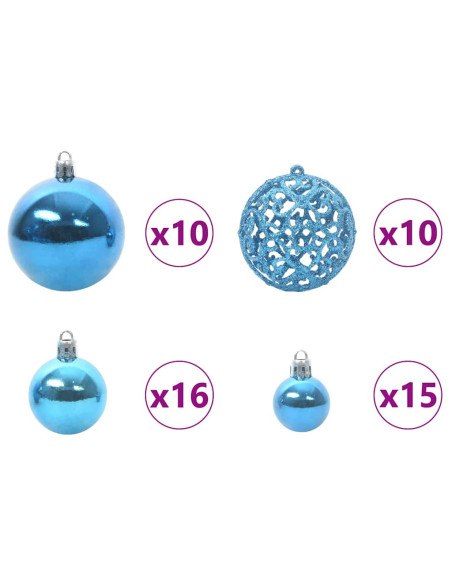 Albero di Natale con 300 LED con supporto Rosa 240 cm PVC Albero di Natale con 300 LED con supporto Rosa 240 cm PVC