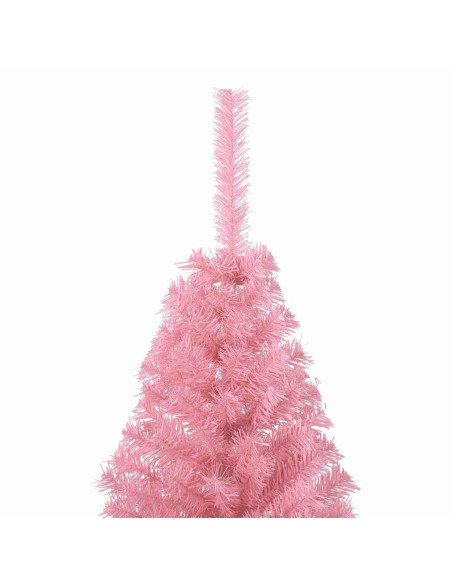 Albero di Natale artificiale con luci integrate Rosa 180 cm PVC Albero di Natale artificiale con luci integrate Rosa 180 cm PVC