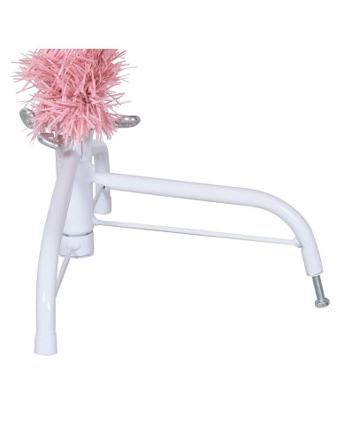 Albero di Natale artificiale con luci integrate Rosa 180 cm PVC