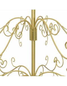 Albero di Natale in metallo con supporto Oro 215 cm 2