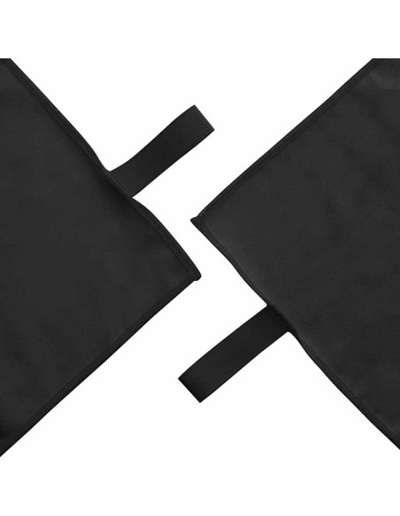 Asciugamani Sportivi 2 pcs Nero 50 x 30 cm