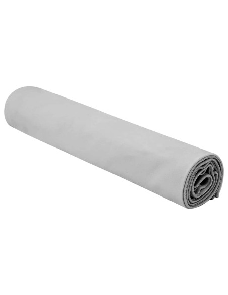 Asciugamani Sportivi 2 pcs Grigio 140 x 70 cm