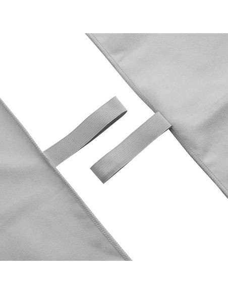 Asciugamani Sportivi 2 pcs Grigio 200 x 100 cm