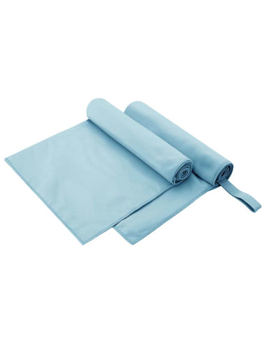 Asciugamani Sportivi 2 pcs Blu 100 x 50 cm